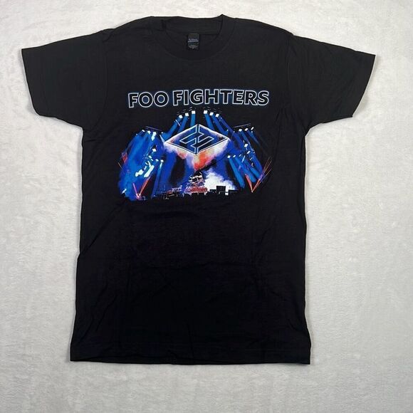 Foo Fighters‎ Concrete and Gold 2018 World Tour Concert Black T Shirt Men XS - Picture 1 of 6